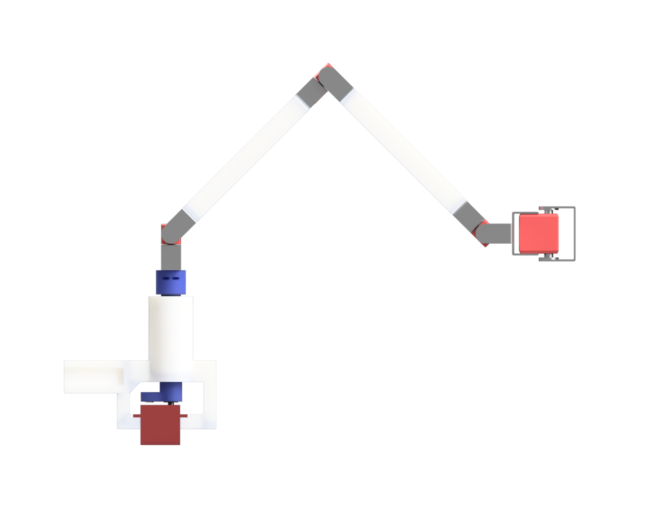 Computer generated render of a robotic arm